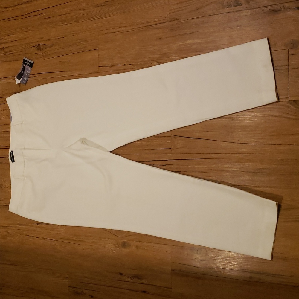Liz Claiborne Cream Women's Straight-Leg Pants